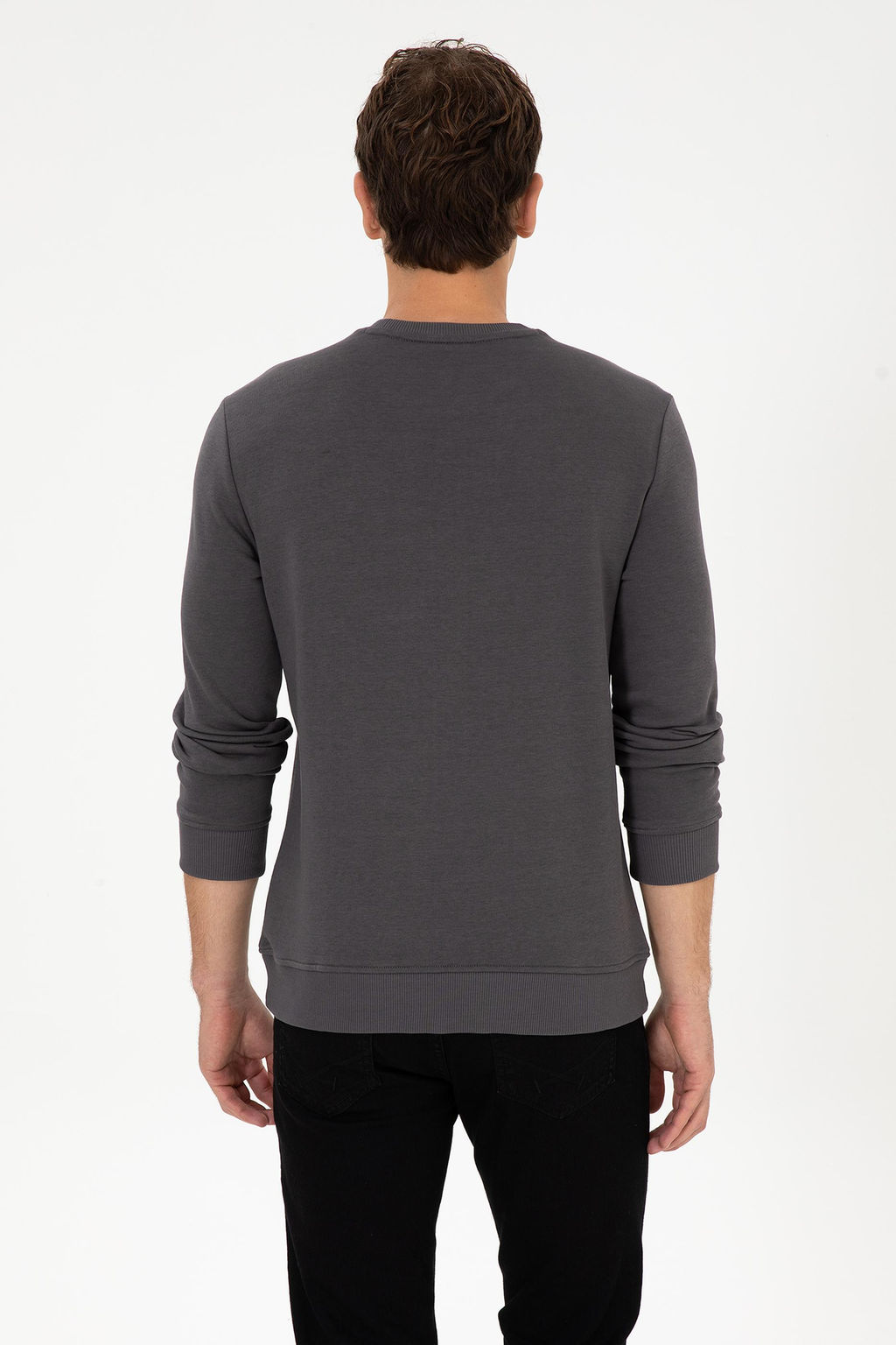 Erkek Gri Sweatshirt