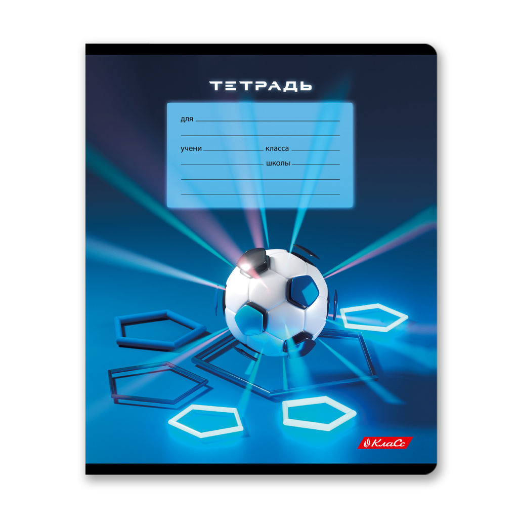 Светоч 24ТЕТк-003 Тетрадь ученическая школьная, выборочный лак, A5 24 л. на скобе 65 г/кв.м , белизна 100 % 30 шт. клетка 000717 Победный гол  фото 5