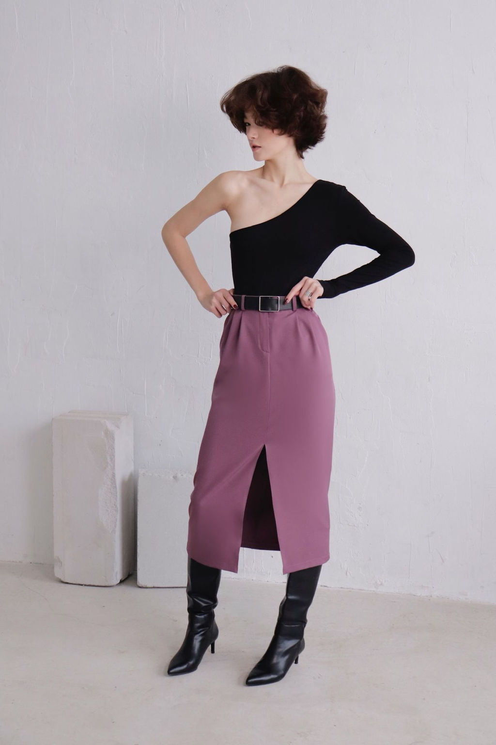 11586 Юбка миди-макси в цвете орхидея - Martichelli фото 2