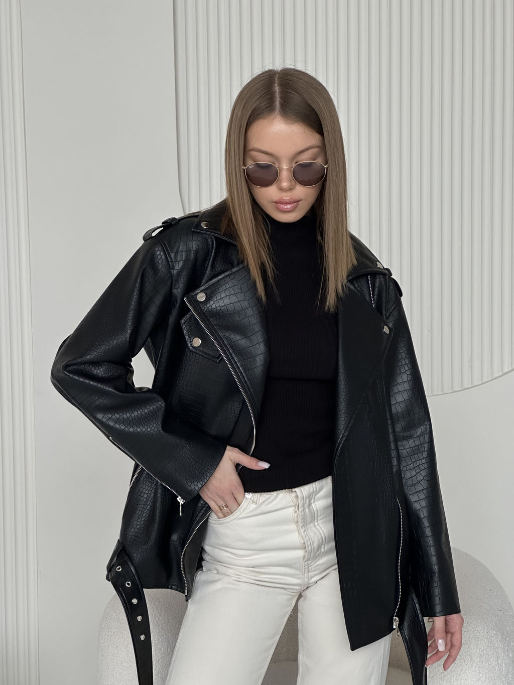 Куртка женская демисезонная 1965 (черный матовый)