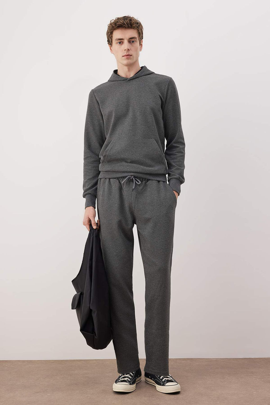 Siyah Regular/Normal Kesim Dokulu Boru Paca Esofman Alt? TMNAW26EA00017 - Trendyolmilla фото 13