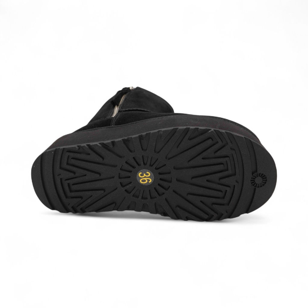 Сапоги из натуральной кожи R-60A черные