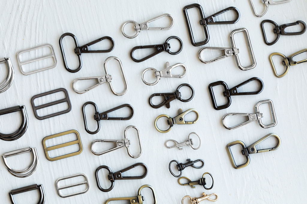 Фурнитура сумочная металл Gamma GHM-9 Карабин 9 мм 5 x 2 шт. №06 под черный никель