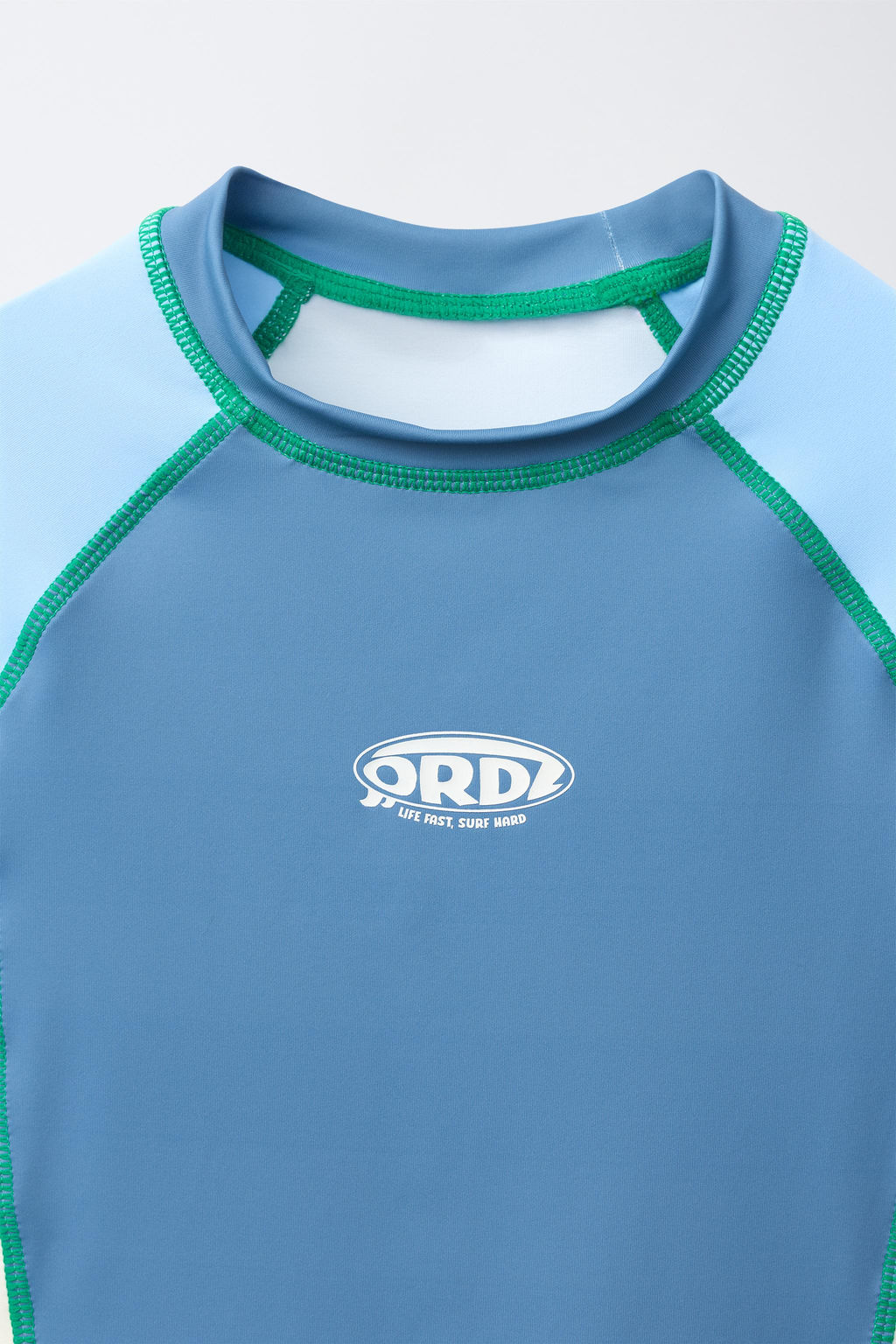 6-14 A?OS/ CAMISETA BA?O CONTRASTE LOGO / Azul