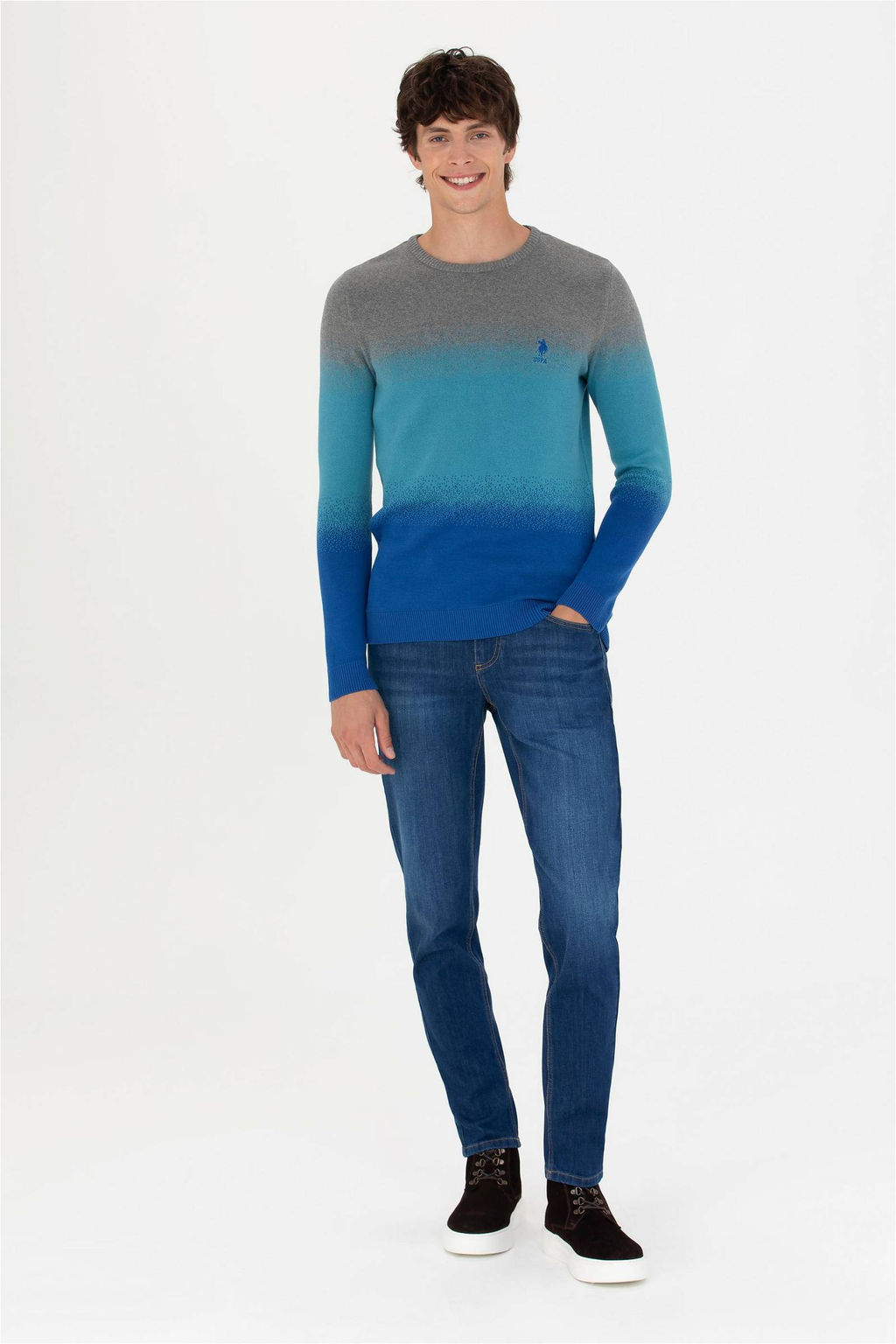 U. S. Polo Assn Мужские темно-синие джинсовые брюки - U.s. polo assn фото 3