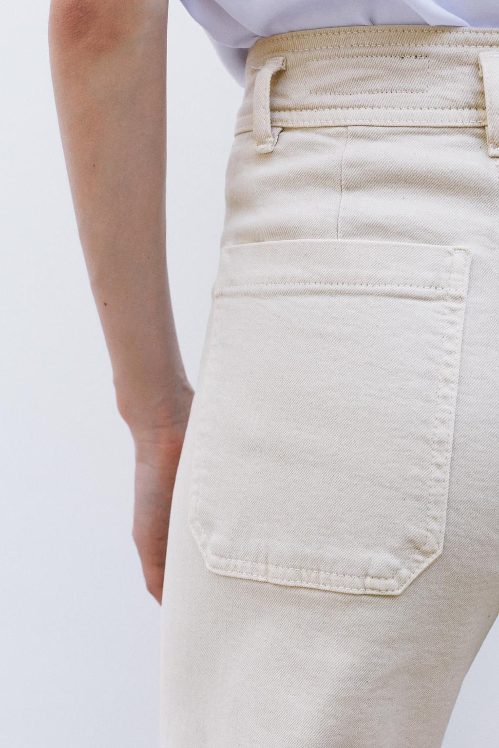 ZW COLLECTION WIDE-LEG HIGH-WAIST JEANS - Zara фото 5