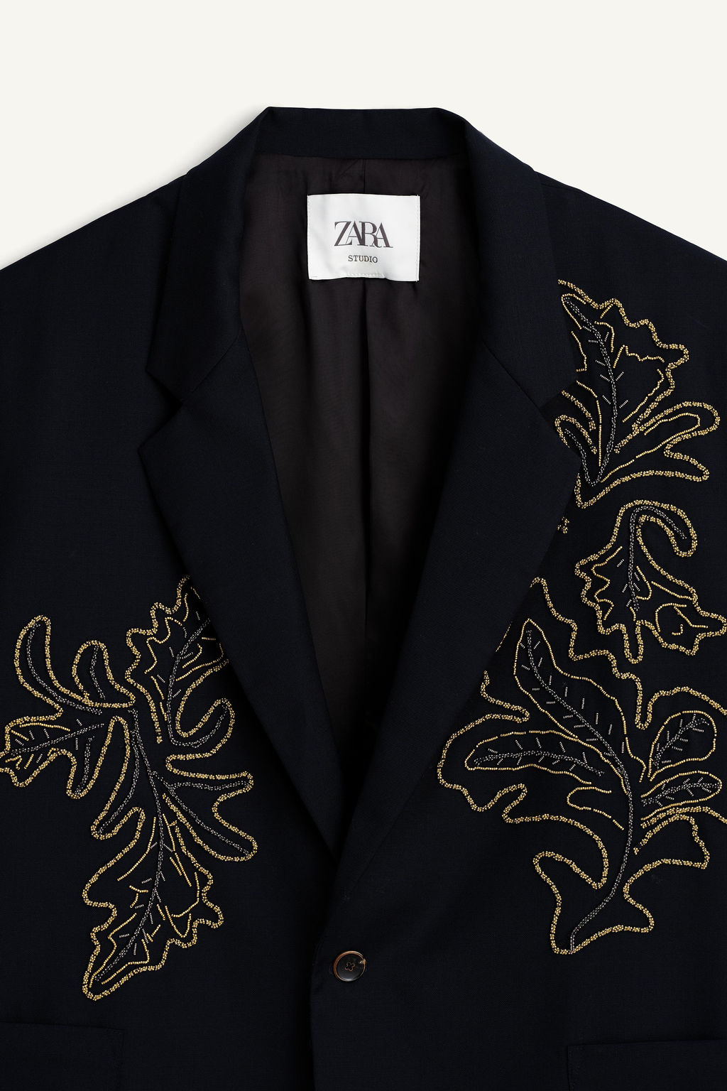 BLAZER RELAXED FIT BORDADOS CONTRASTE / Azul - Zara фото 7