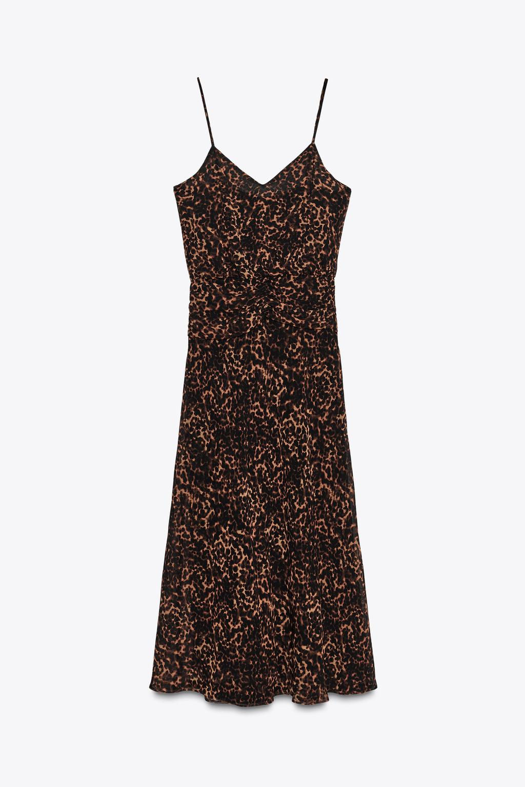 ANIMAL PRINT MIDI DRESS - Zara фото 5