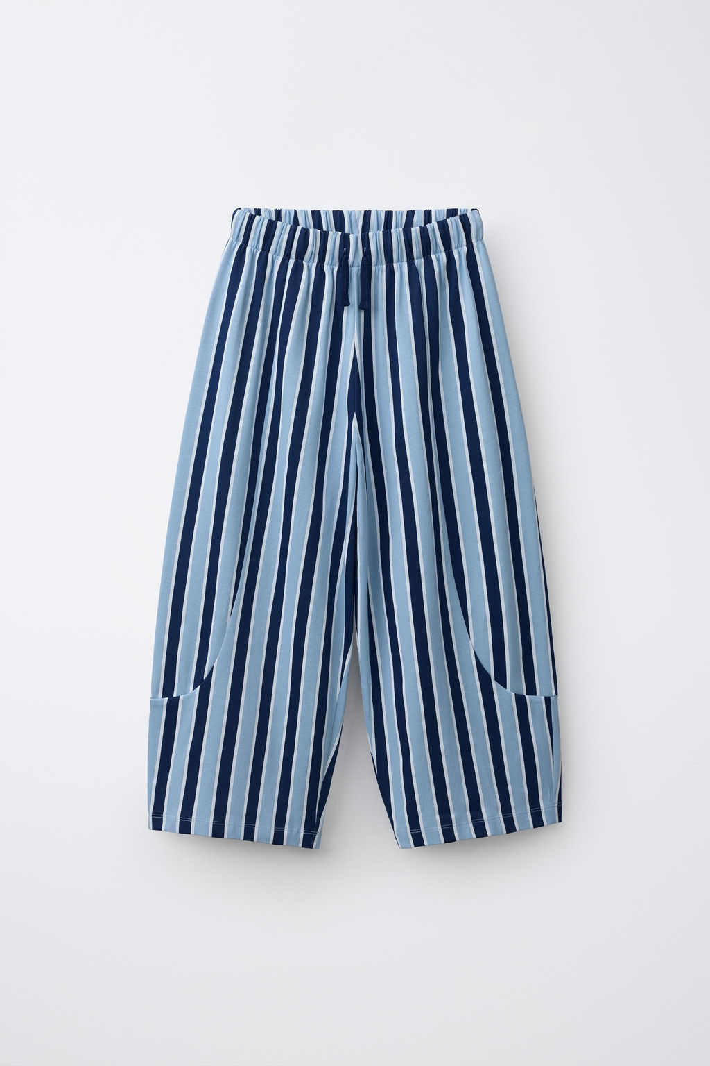PANTAL?N RELAXED RAYAS / Azul claro - Zara фото 4