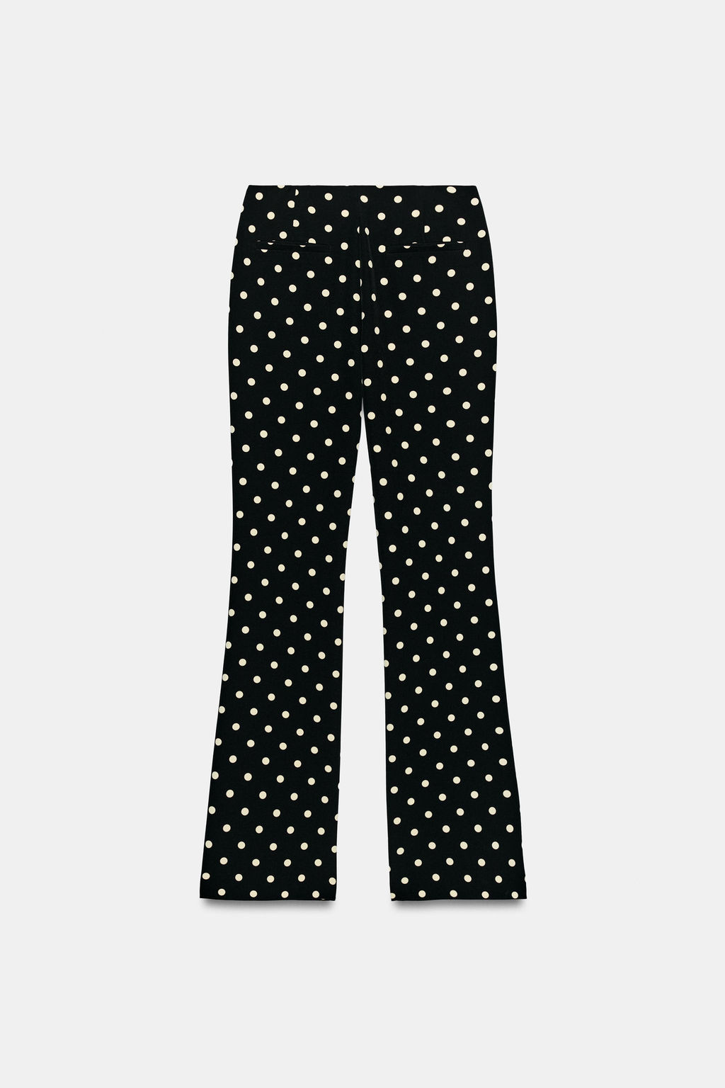 PANTAL?N FLARE LUNARES / Negro / Crudo
