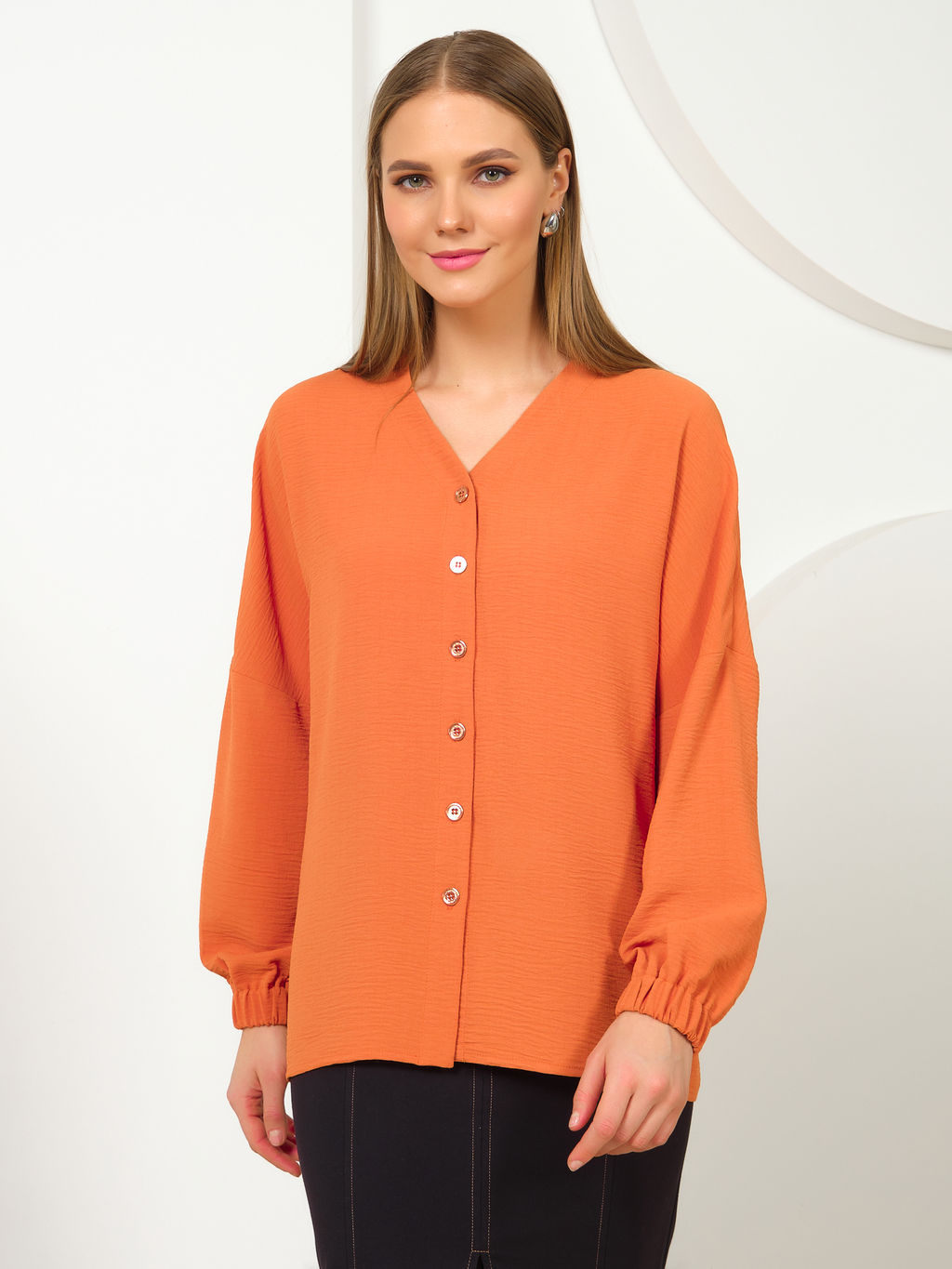 Блуза с рукавом на резинке - Stilla фото 5