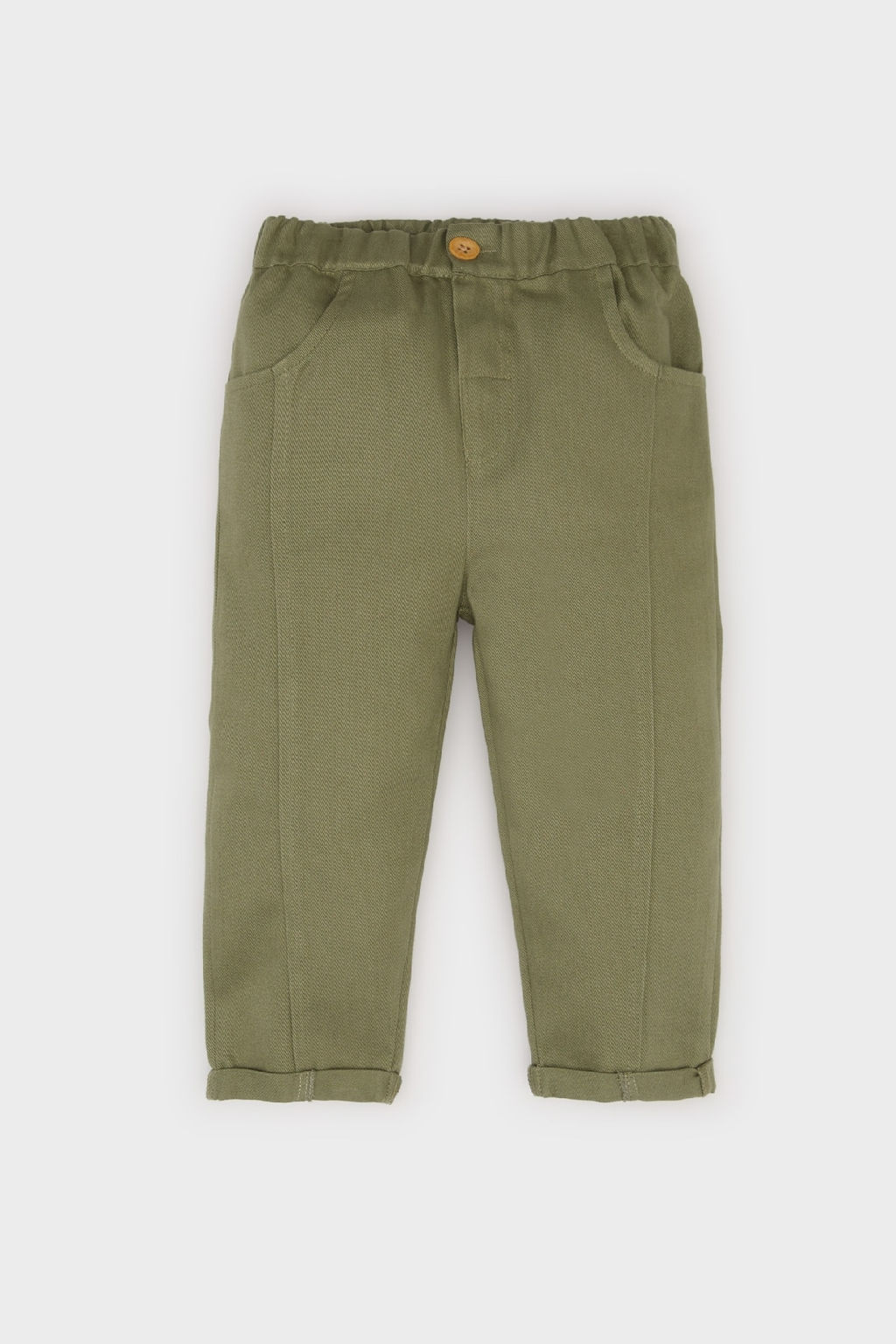 Erkek Bebek Beli Lastikli Duz Paca Gabardin Pantolon - Defacto фото 2