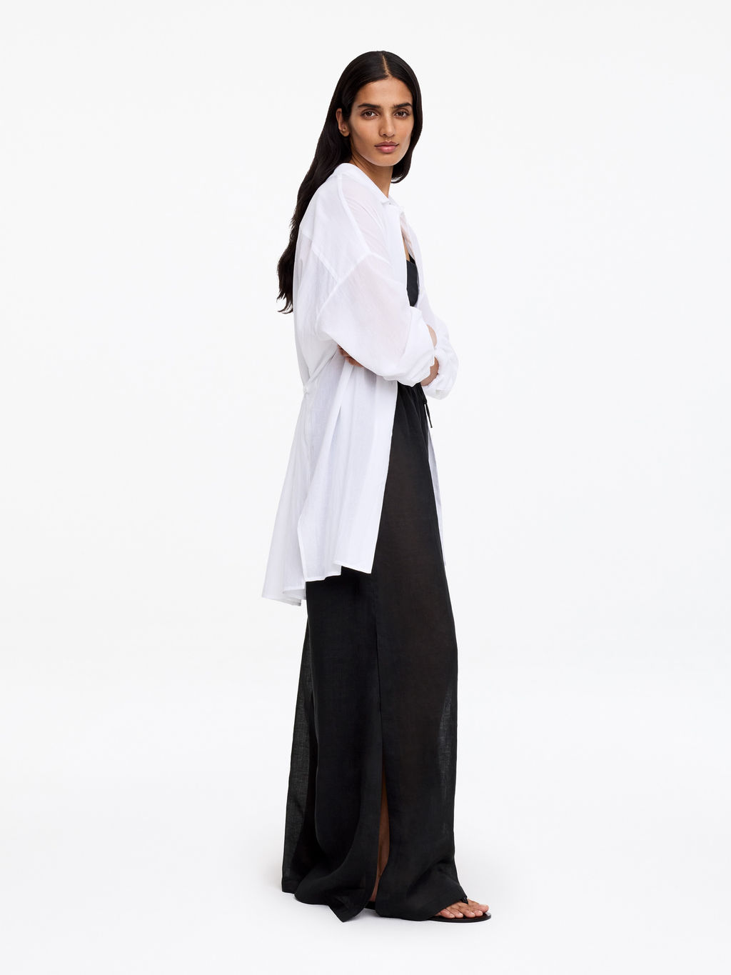 Pantalones de ramio con cord?n - H&m фото 3