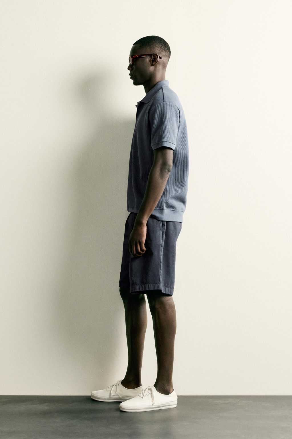POLO ESTRUCTURA VERTICAL / Gris azul - Zara фото 4