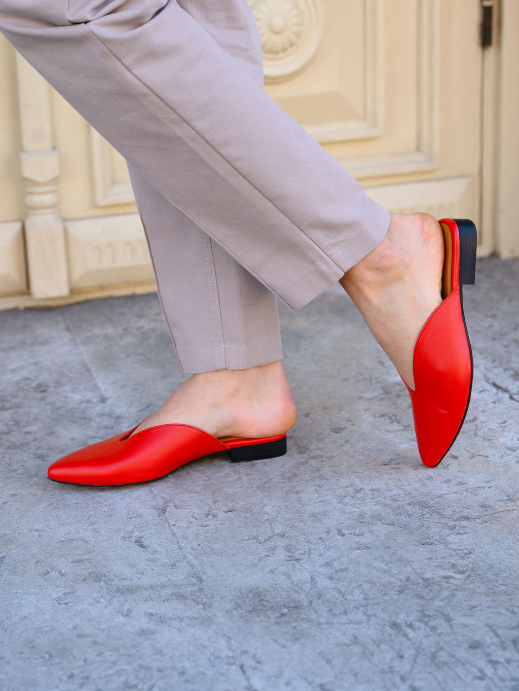 Мюли 1001.34104bl.Красный