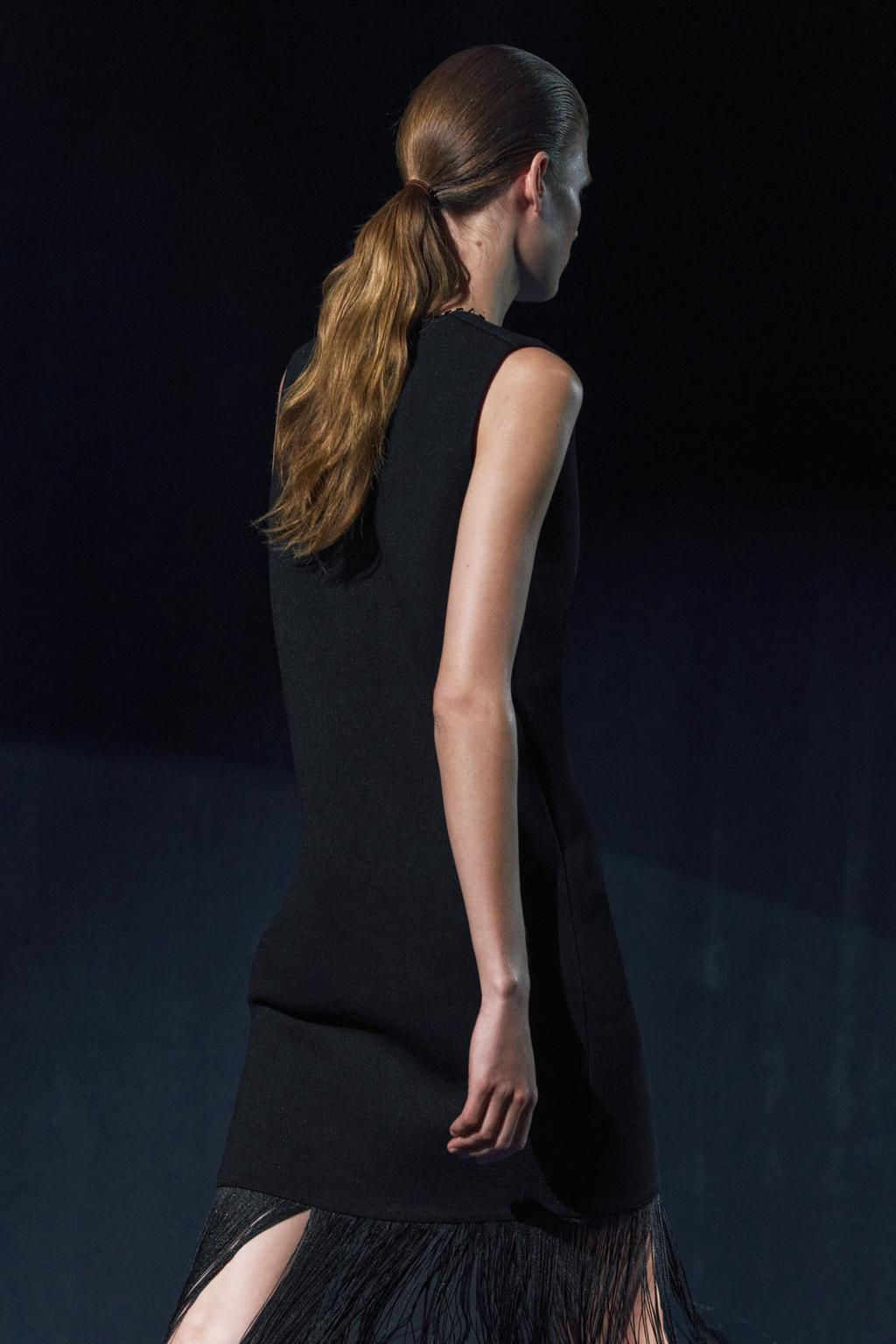 KNIT DRESS WITH FRINGING - Zara фото 5