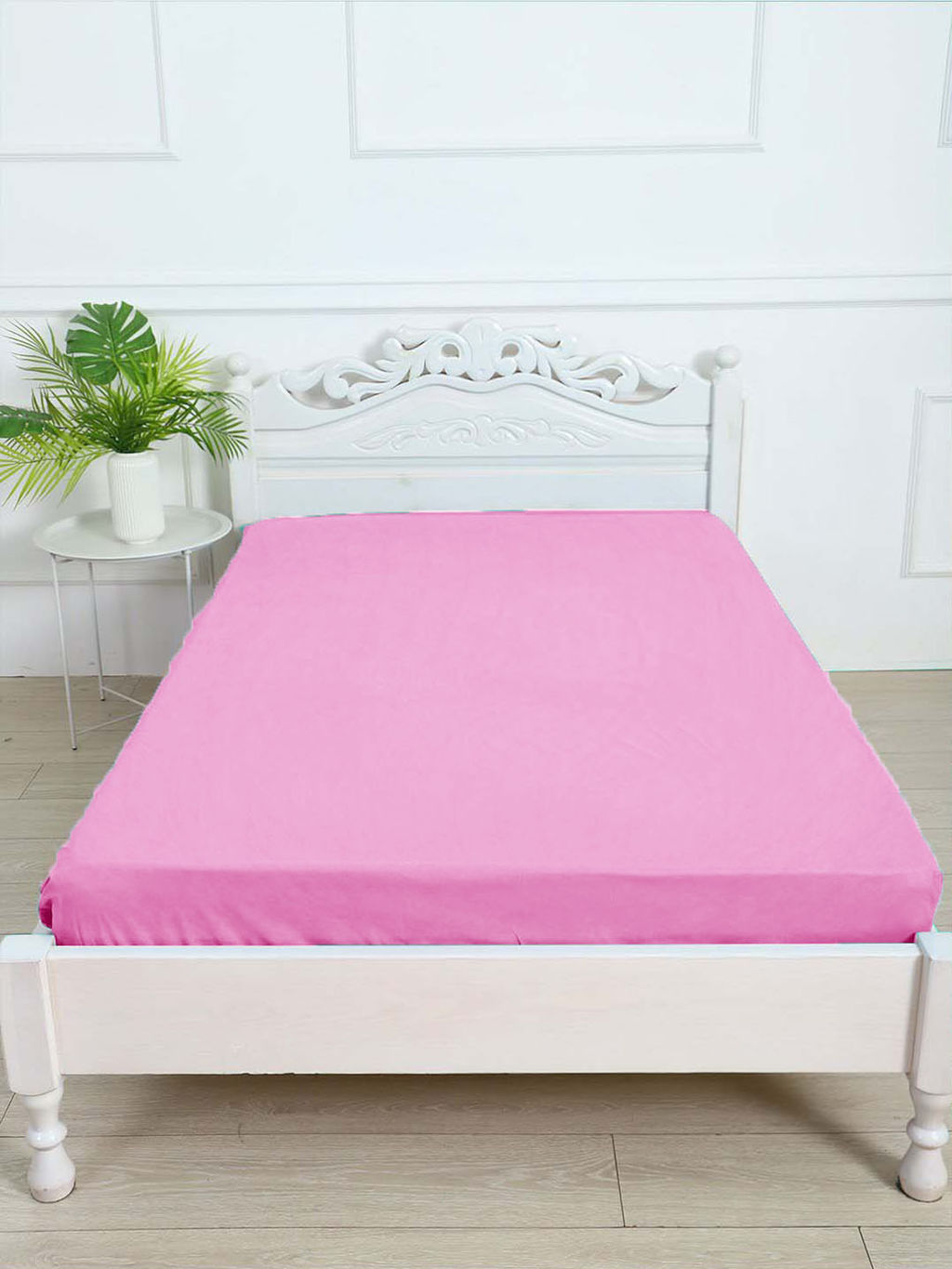 Простыня поплин гладкокрашеный - Розовый пион 220x240
