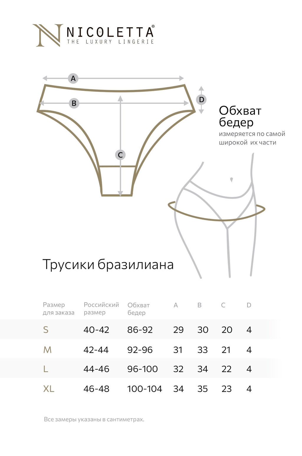 Женские трусы-бразилиана 7 шт. Nicoletta  фото 5
