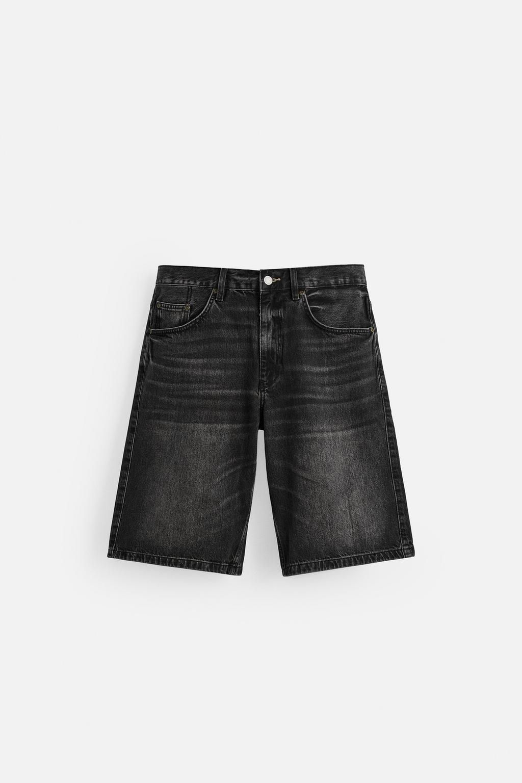 BAGGY FIT DENIM BERMUDA SHORTS - Zara фото 30