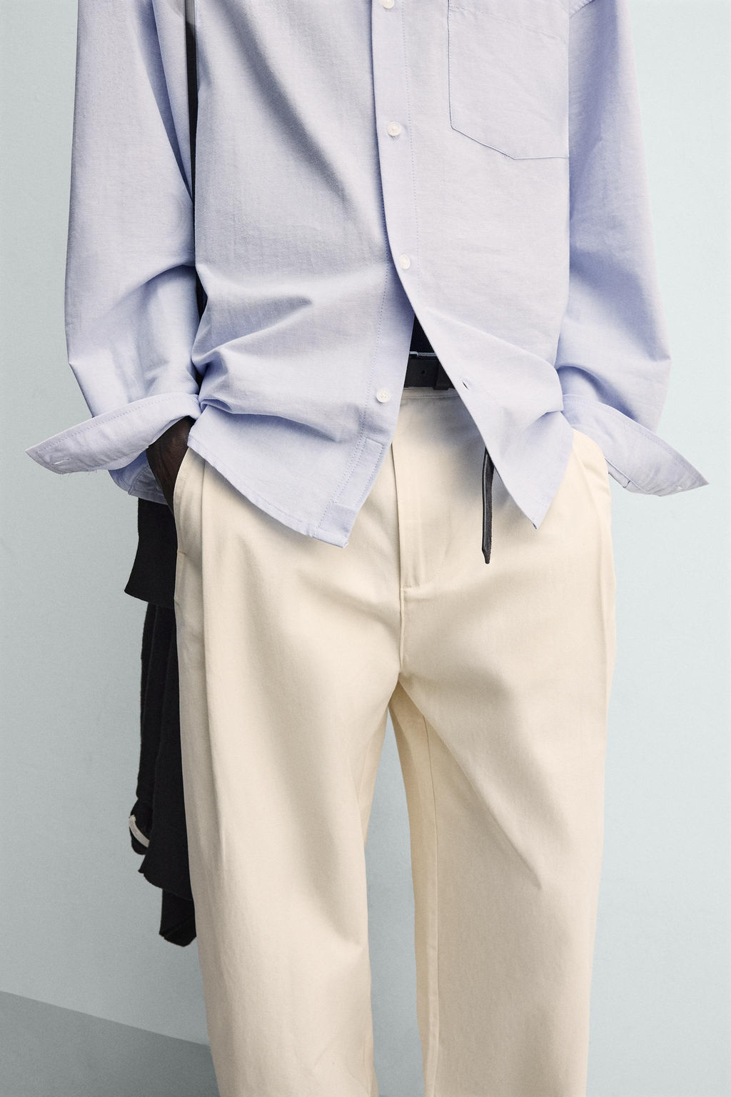 PANTAL?N BALLOON FIT PLIEGUES / Crudo - Zara фото 5