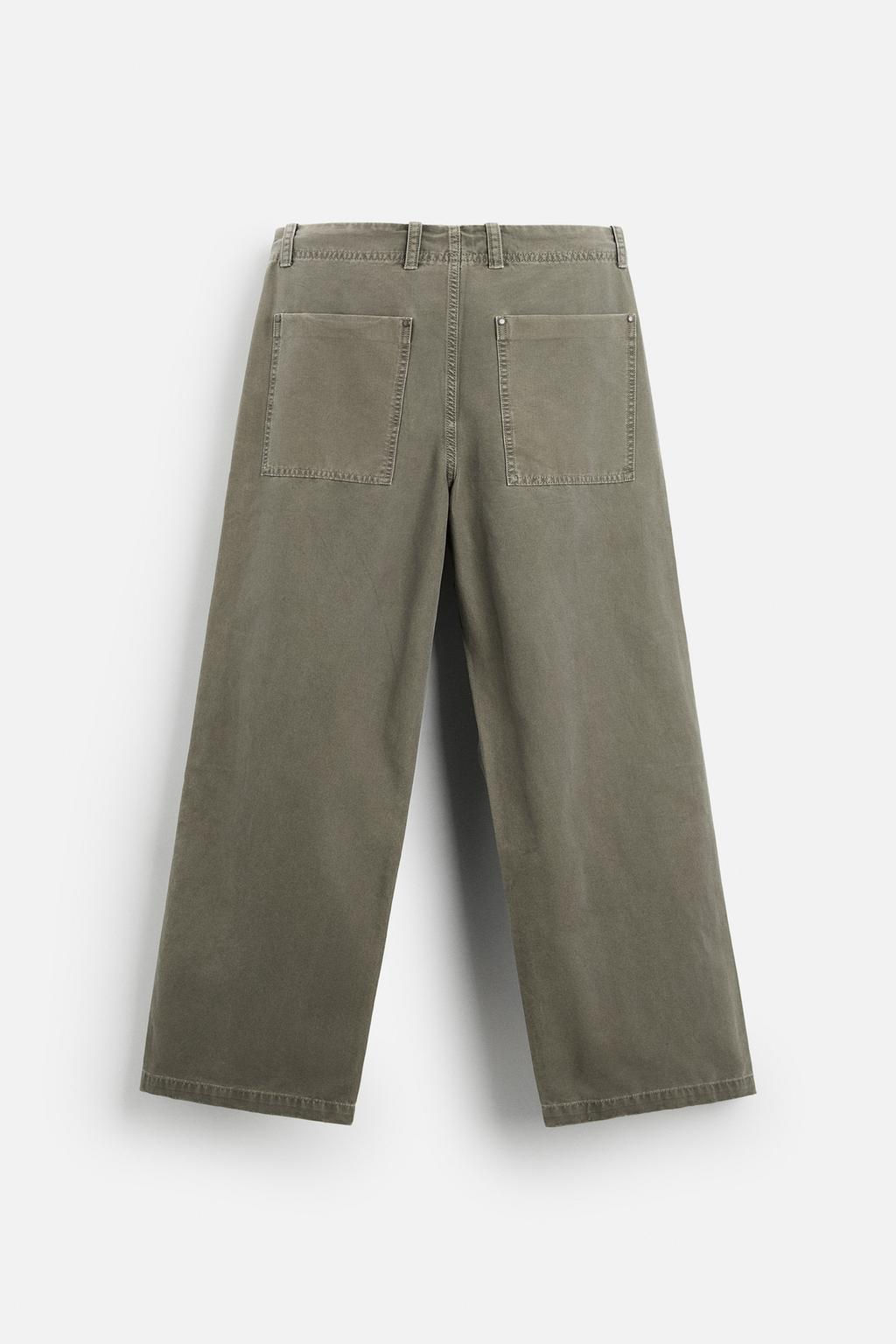 RELAXED FIT FADED TROUSERS - Zara фото 16