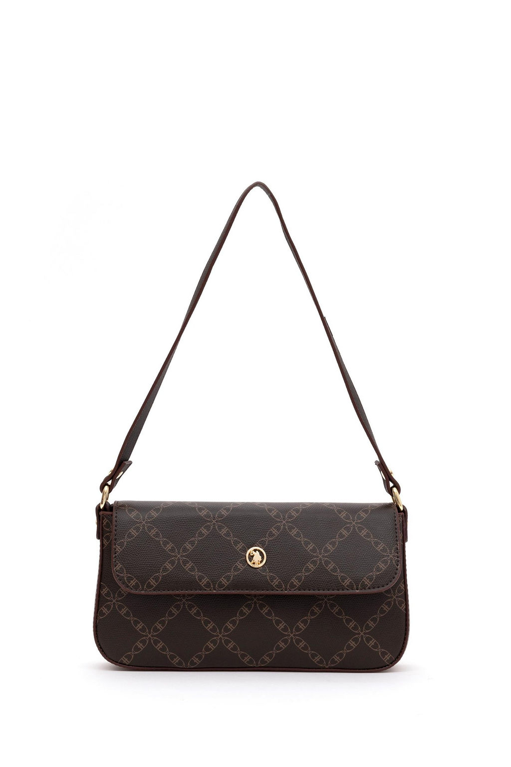 Женская коричневая сумка через плечо - U.s. polo assn фото 3