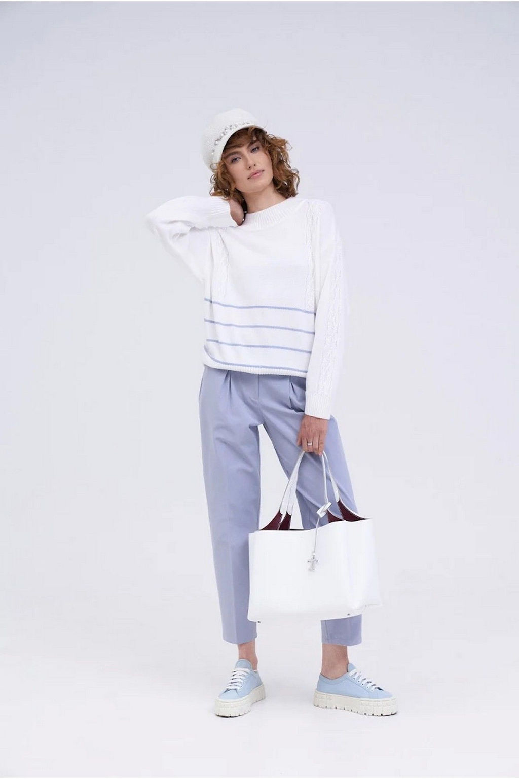 SD-004 джемпер женский белый - Mozart фото 2