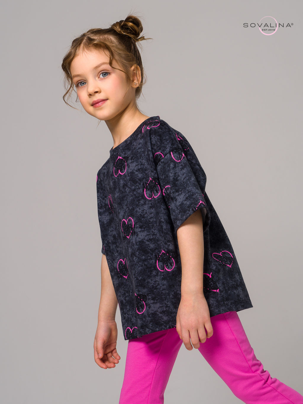 Костюм Мун варенка графит сердце-ягода - Sovalina фото 13