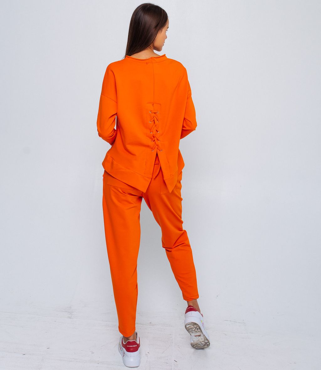 Спортивный костюм #БШ1328, оранжевый - Dommod фото 3