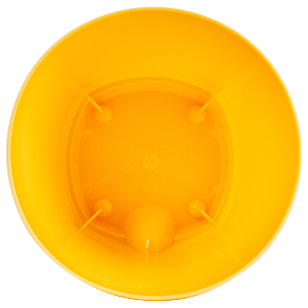 Ingreen Горшок для цветов пластмассовый Amsterdam 0,65л, д11см, h10см, с прикорневым поливом, спелая груша (Россия) - Домашняя мода фото 3