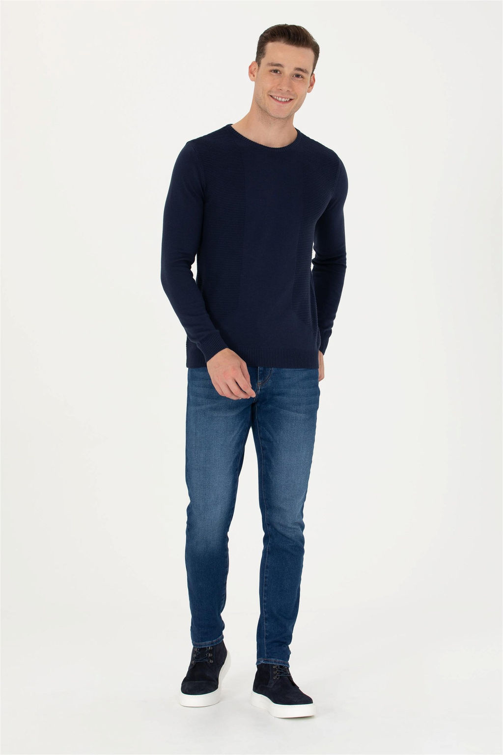 U. S. Polo Assn Мужской темно-синий свитер - U.s. polo assn фото 2