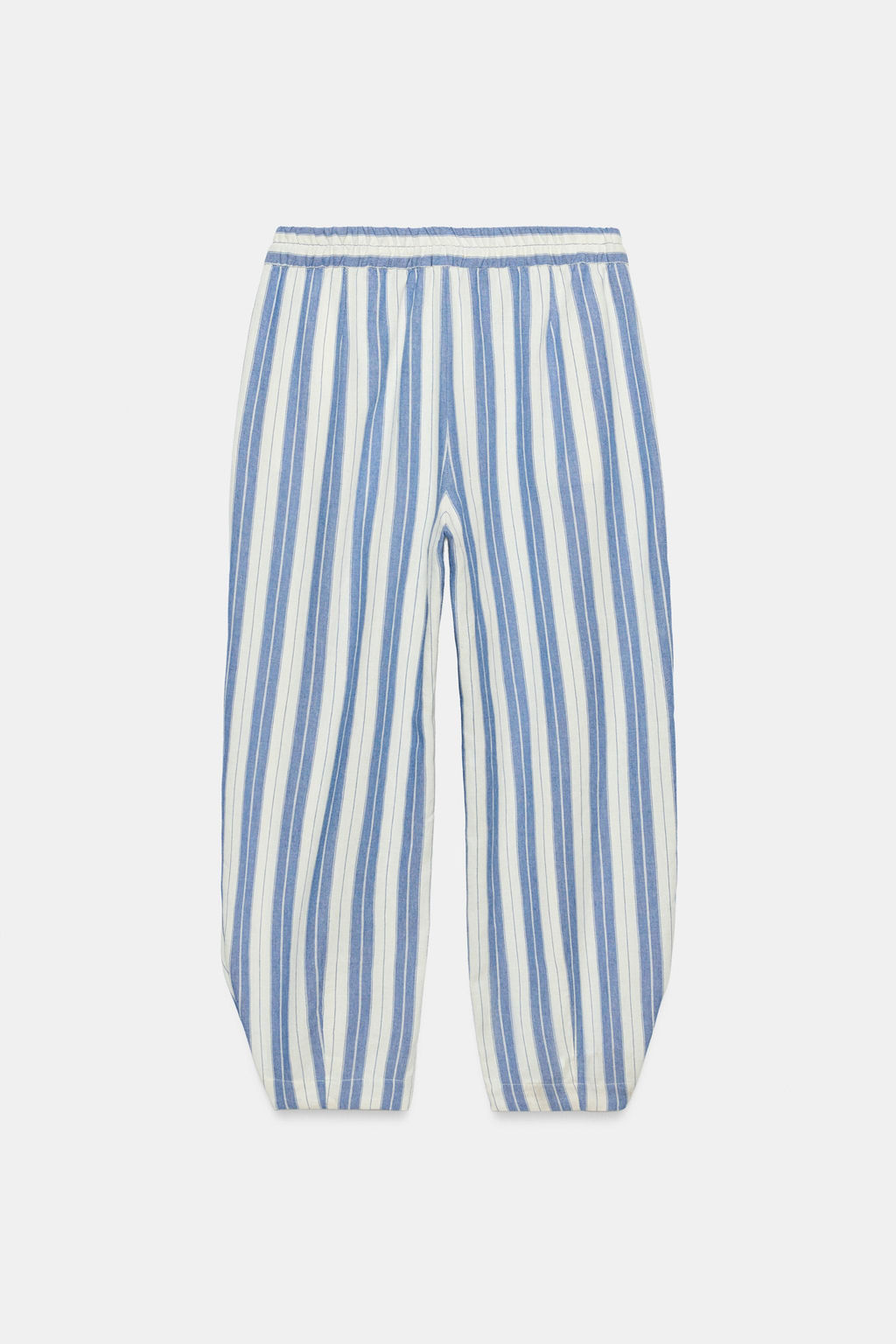 PANTAL?N PIJAMERO RAYAS ZW COLLECTION / Azul / Blanco - Zara фото 6