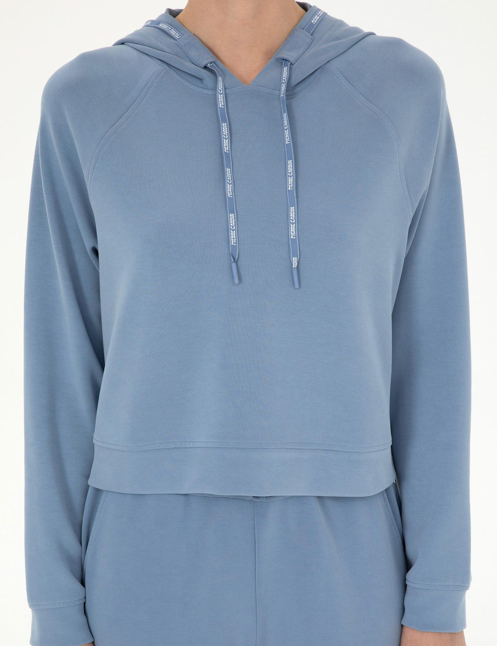 _ndigo Regular Fit Modal Kuma_ Crop Sweatshirt - Pierre cardin фото 6