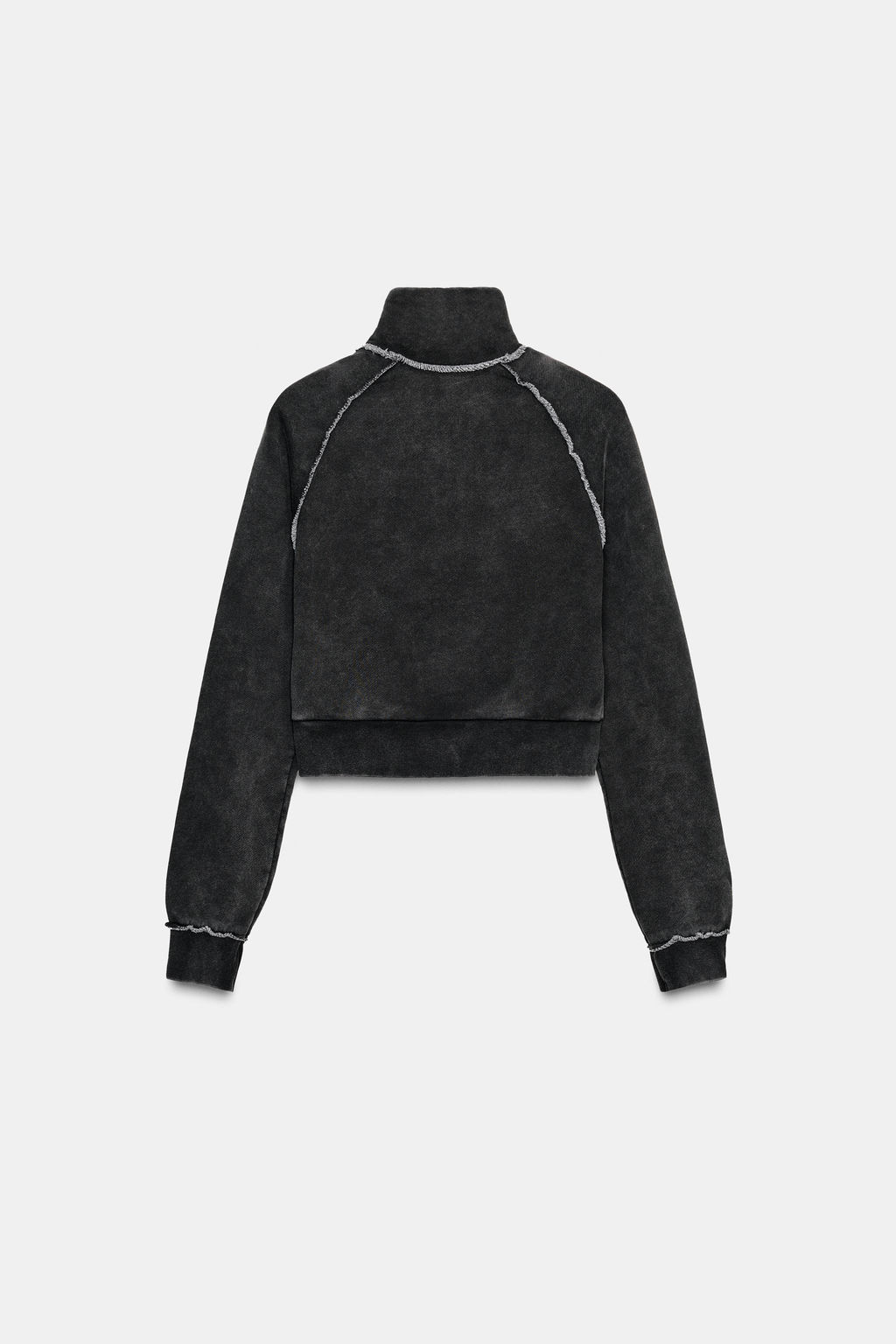SHORT SWEATSHIRT WITH SEAMS - Zara фото 5