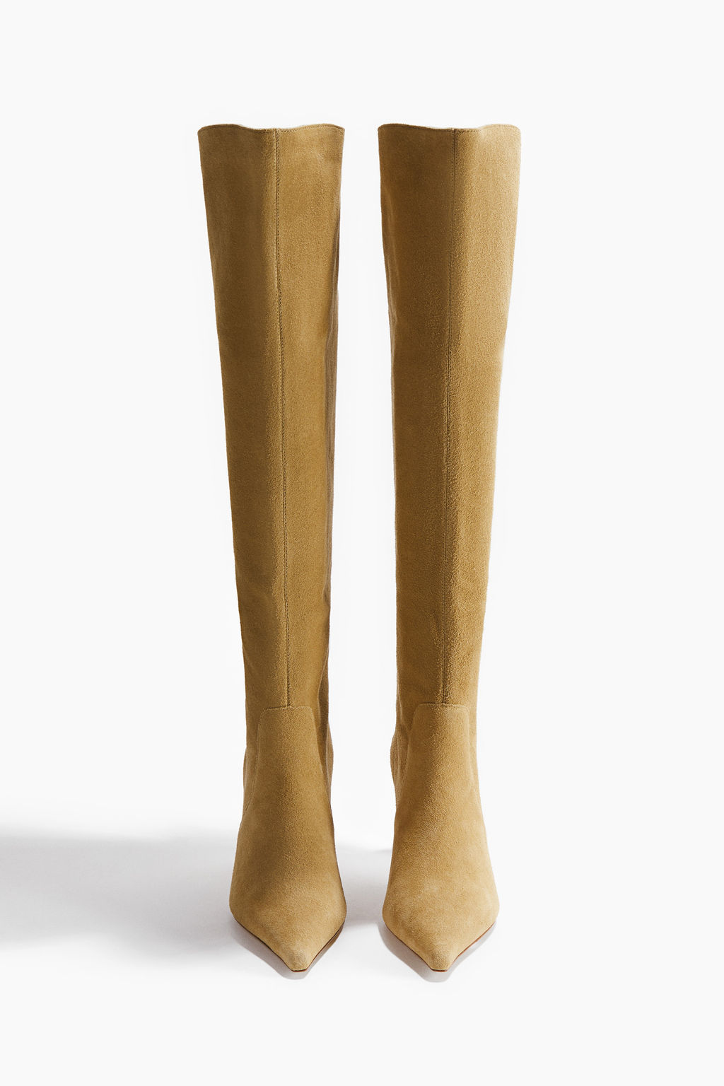Botas a la rodilla en serraje afelpado - H&m фото 5