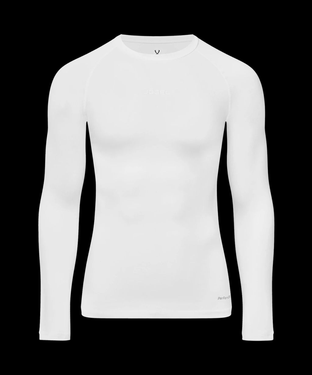 Футболка компрессионная с длинным рукавом JOGEL PerFormDRY Baselayer LS Tee, белый фото 2