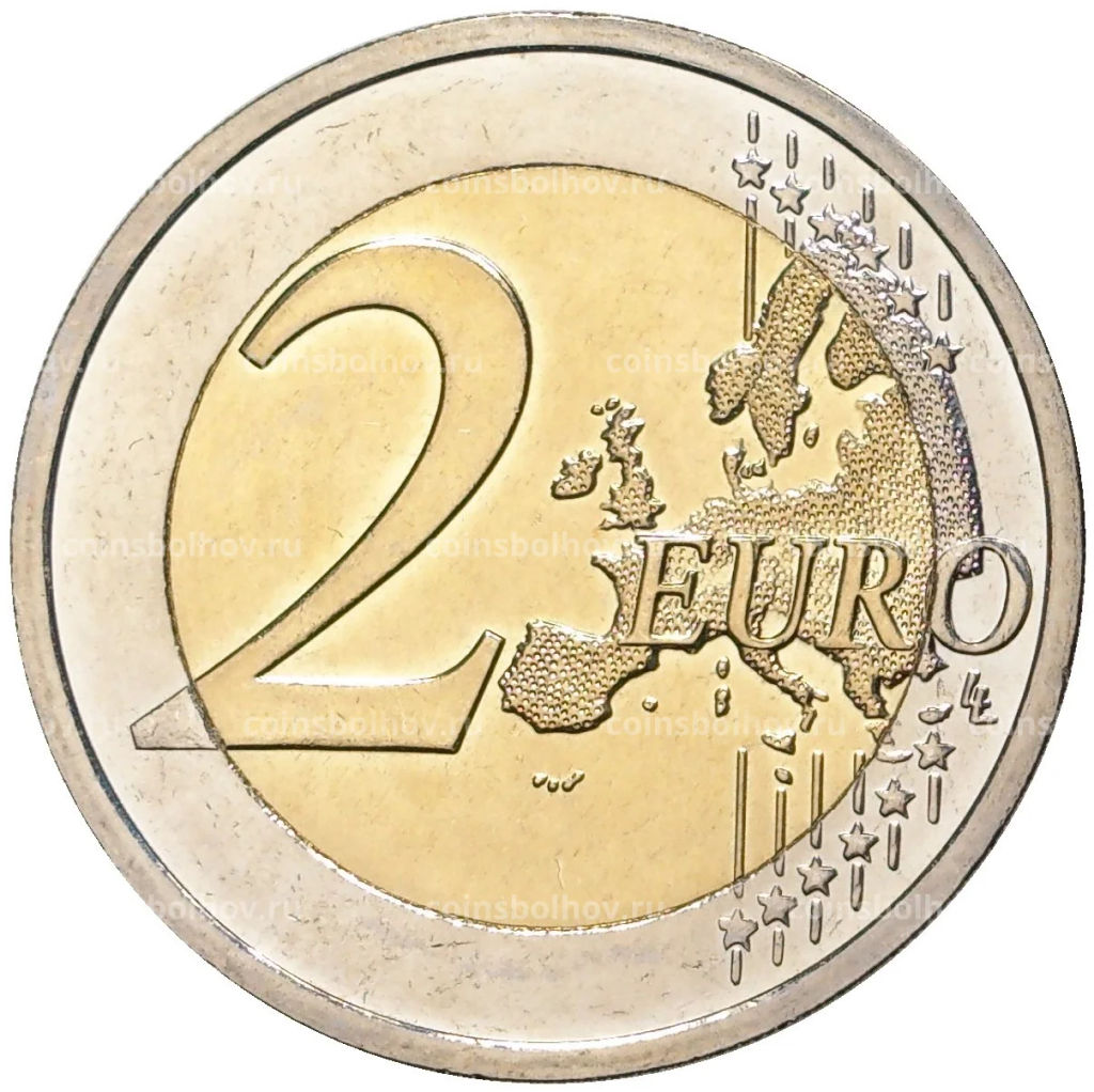 2 евро 2009 года Словакия  10 лет монетарной политики ЕС и введения евро