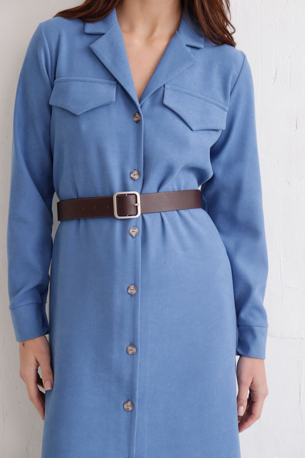 Платье-рубашка с английским воротником - Martichelli фото 288