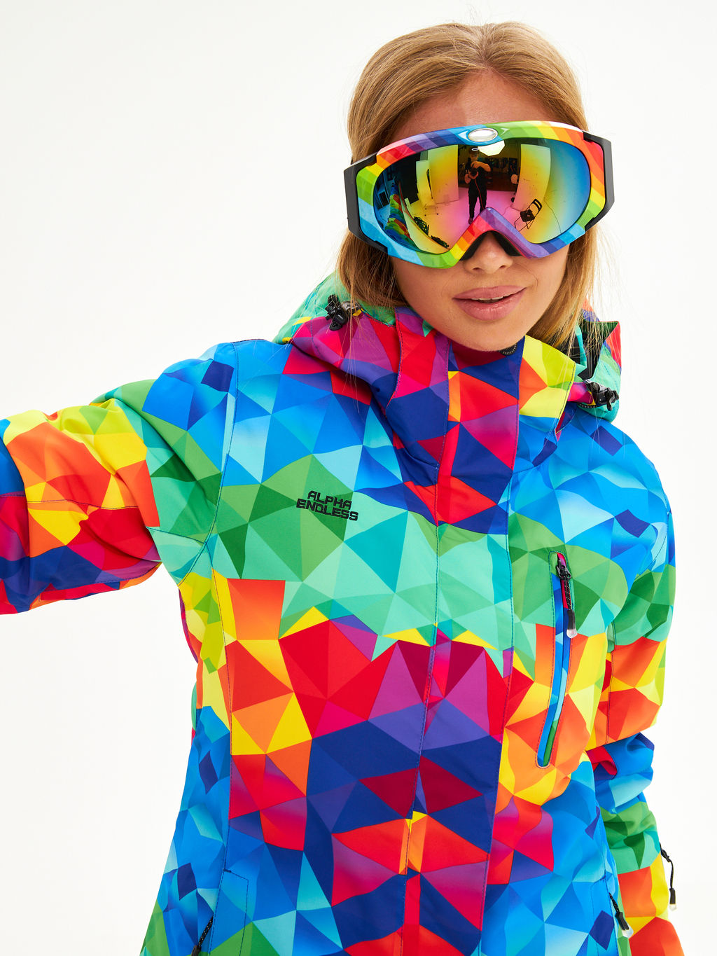 Женская горнолыжная сноубордическая куртка Alpha Endless Ultra Chaleur SNB 423/316_6 Разноцветный  фото 6