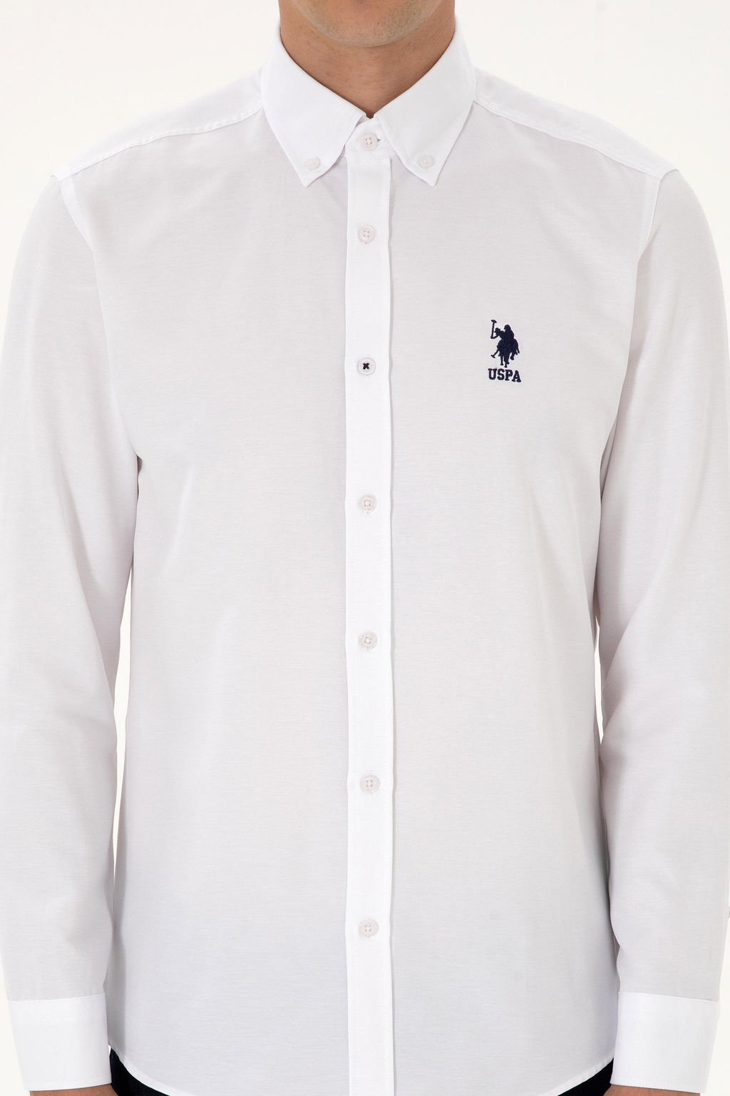 Erkek Beyaz Uzun Kollu Basic G_mlek Sepette S_rpriz _ndirim - U.s. polo assn фото 6