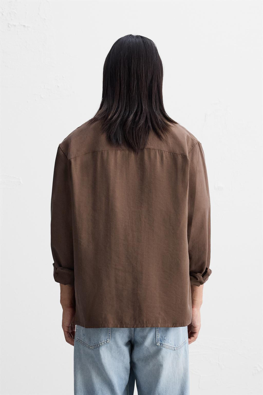 FLOWING REGULAR FIT SHIRT - Zara фото 12