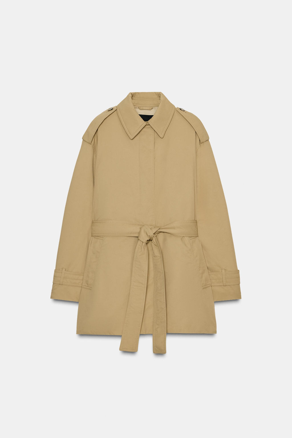 ZW COLLECTION PADDED TRENCH COAT WITH BELT - Zara фото 5