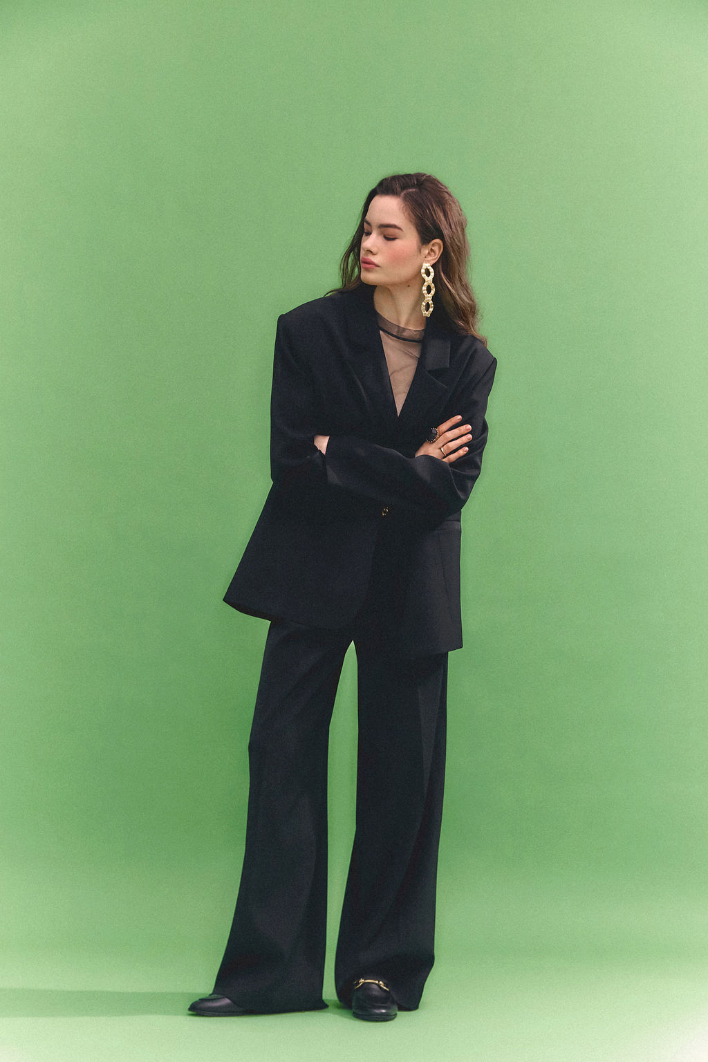 Брюки со складками и шлевками - Mollis фото 6