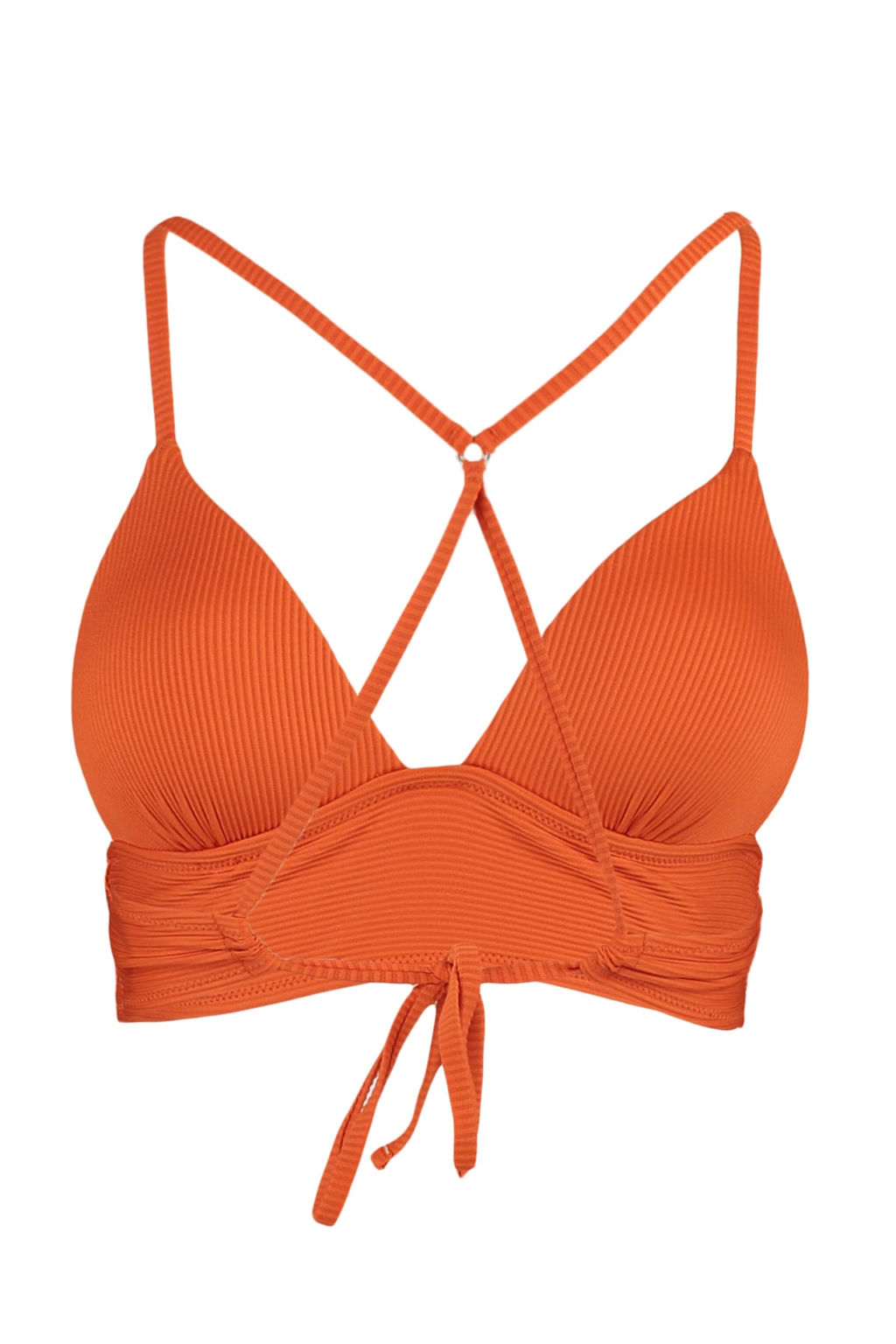 TRENDYOLMILLA Turuncu Ucgen Push Up Dokulu Bikini Ustu TBESS21BU0010  фото 37
