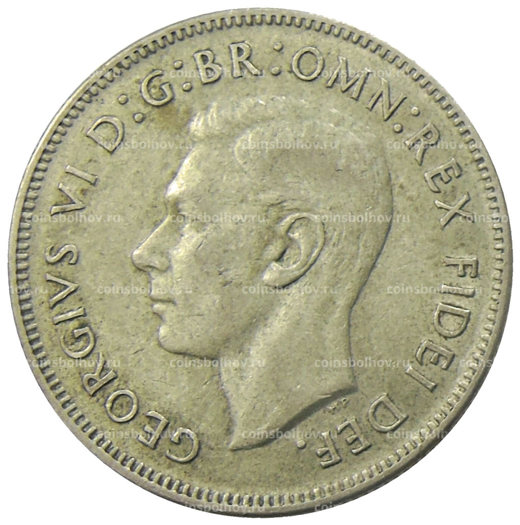 1 флорин (2 шиллинга) 1951 года Австралия  50 лет Федерации