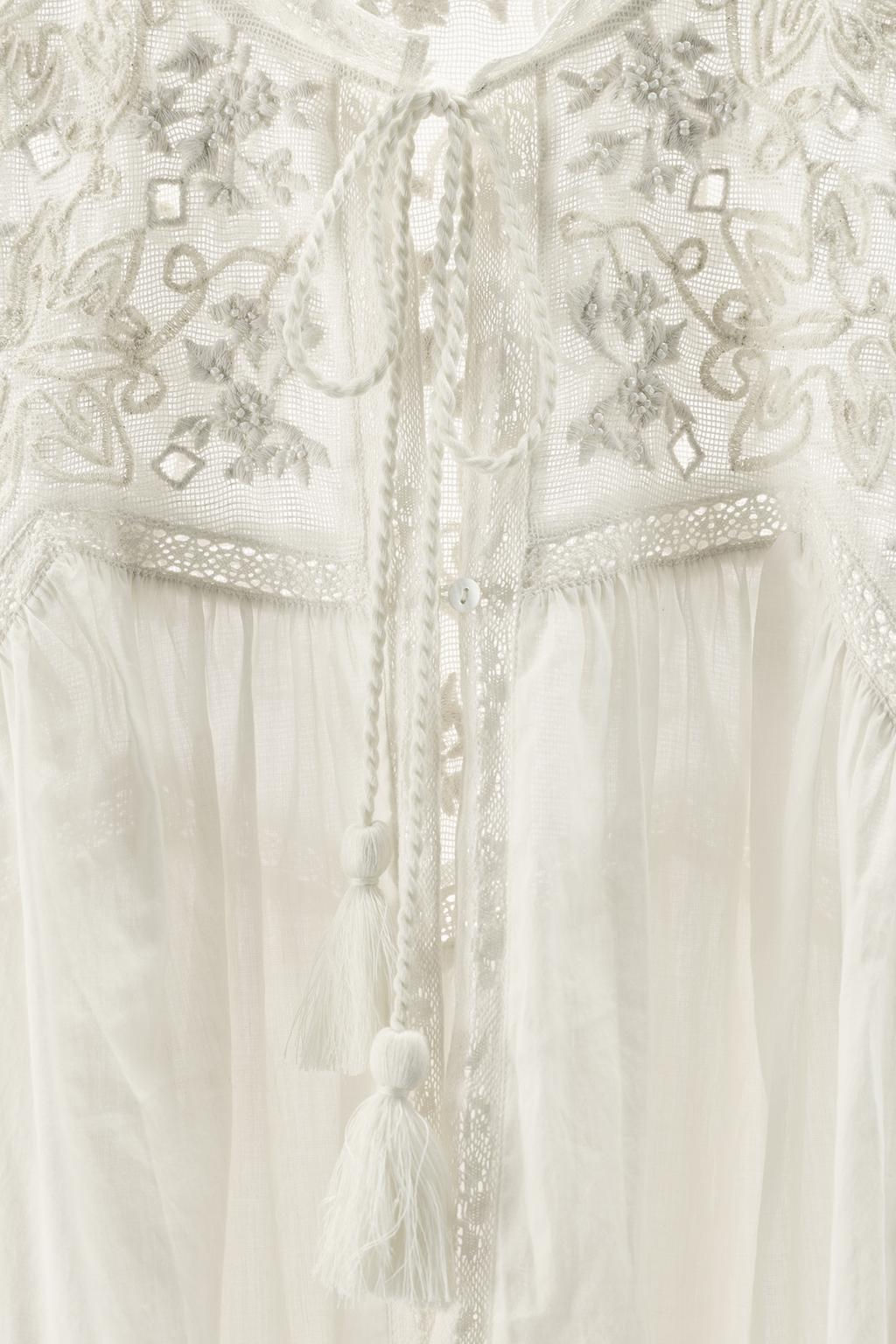 LIMITED EDITION LACE EMBROIDERED TOP - Zara фото 8