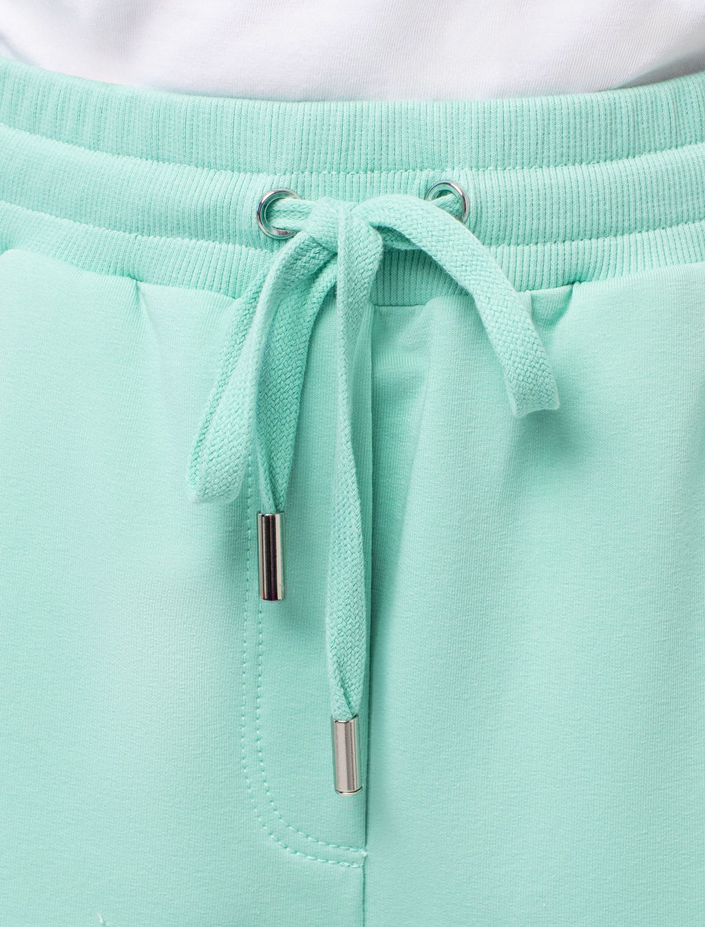 Шорты из футера двухнитки с эластаном - Vilatte фото 2