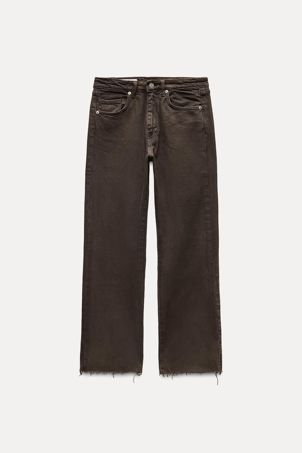 TRF CROPPED FLARE HIGH-WAIST JEANS - Zara фото 18