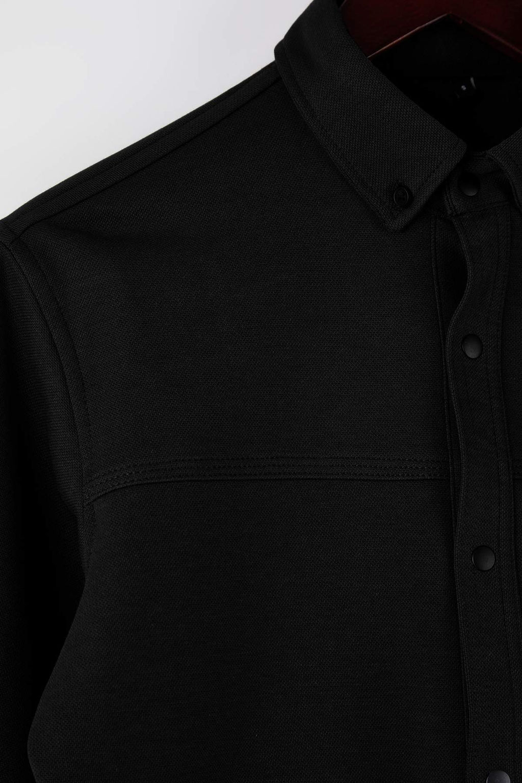 Antrasit Regular Fit Dokulu Erkek Gomlek TMNAW26GO00023 - Trendyolmilla фото 20