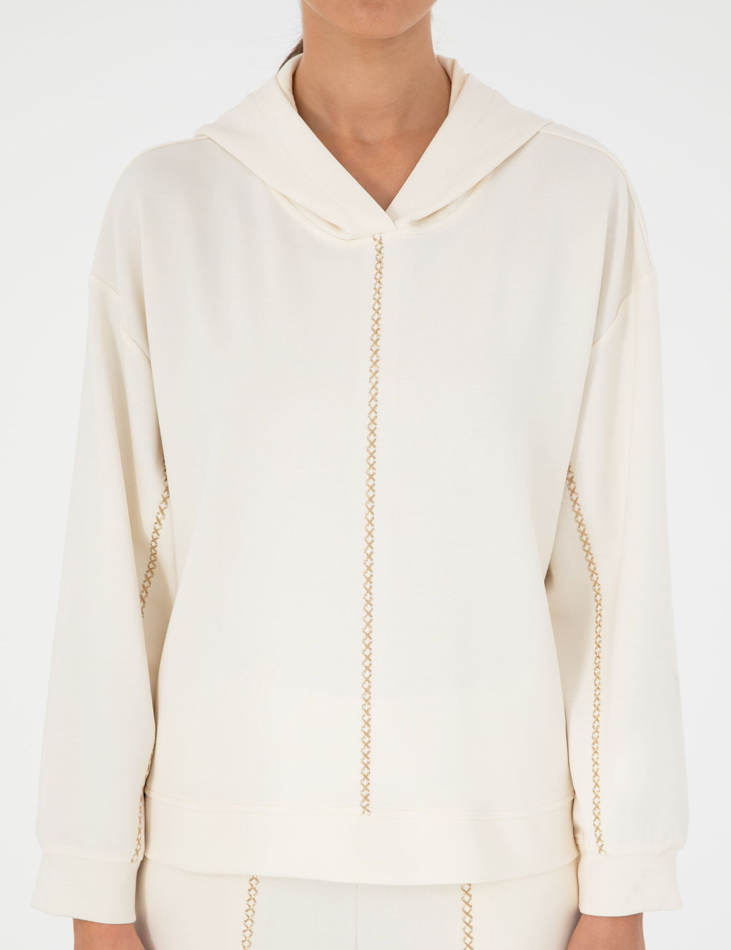 Ekru Oversize Sweatshirt